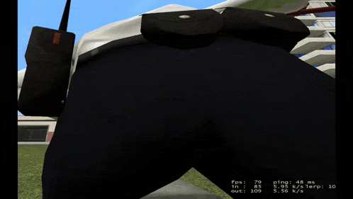 a screenshot of a video game shows a ping of 48 ms and out of 109