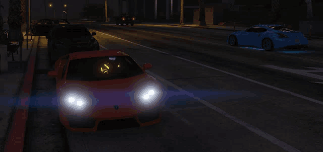 a red car with the word lamborghini on the front
