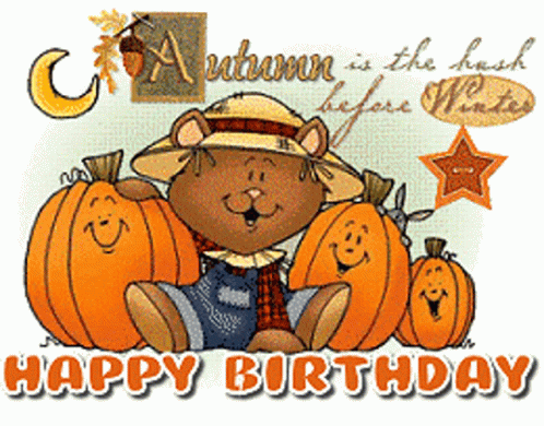 Happy Birthday Hbd GIF - Happy Birthday Hbd Autumn GIFs