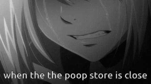 Crying Anime GIF - Crying Anime Poop Store GIFs