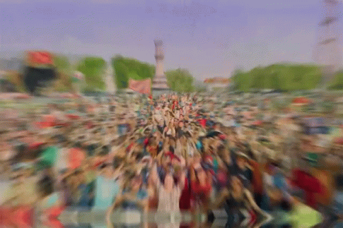 The Crowd Jumping GIF - The Crowd Jumping Into The Music GIFs