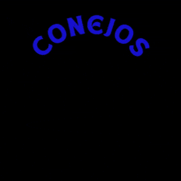 a neon sign for conejos playboy 's with a rabbit holding a microphone