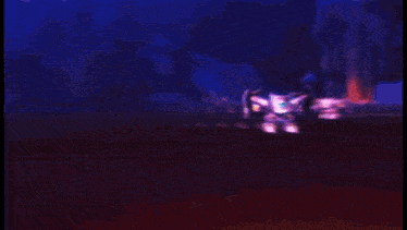 a purple robot with a heart on its chest has chinese writing on it