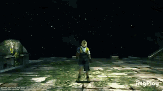 a gif of a video game character with the words imgplay in the lower right corner