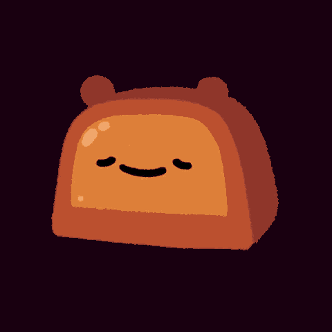 a cartoon drawing of a toaster with bear ears
