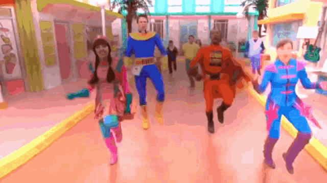 Fresh Beat Band Dance Floor Superheroes GIF