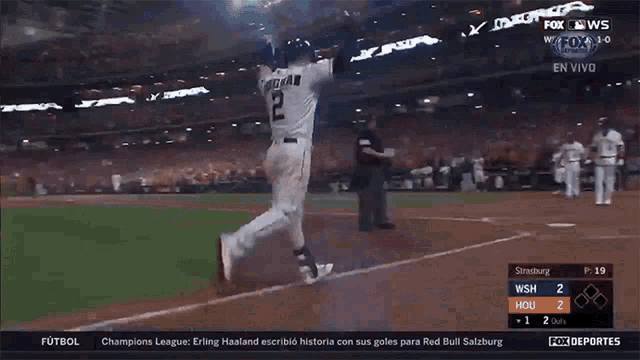 a fox news broadcast of a baseball game