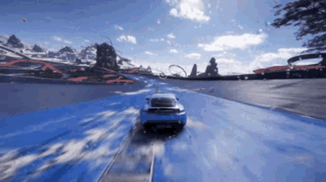 Forza Horizon5 Porsche Taycan Turbo S GIF - Forza Horizon5 Porsche Taycan Turbo S Water Slide GIFs