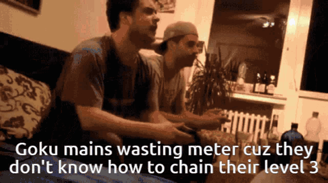 goku mains wasting meter cuz they don 't know how to chain their level 3 ..