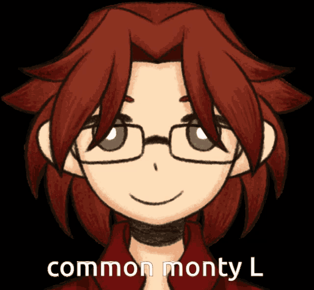 a picture of a person with glasses and the words common monty l