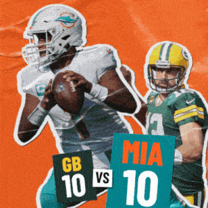 Miami Dolphins (10) Vs. Green Bay Packers (10) First-second Quarter Break GIF - Nfl National Football League Football League GIFs
