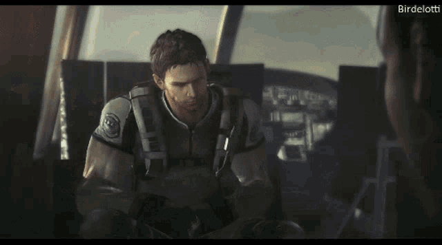 Chris Redfield Re5 GIF - Chris Redfield Re5 Re5ending GIFs