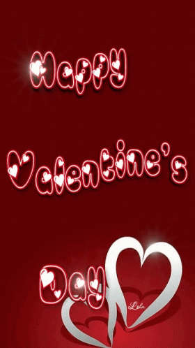 Happy Valentines Day Sparkle GIF - Happy Valentines Day Sparkle Glitter GIFs