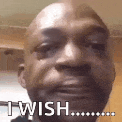a man is crying and saying `` i wish '' .