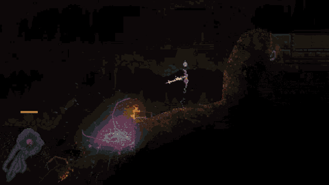 a screenshot of a video game with a green bar on the bottom left