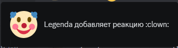 a picture of a clown face with the words legenda on it