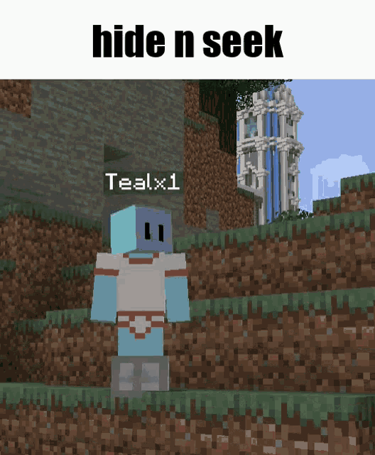 Teal Minecraft Hide And Seek GIF - Teal Minecraft Hide And Seek Minecraft -  Discover & Share GIFs