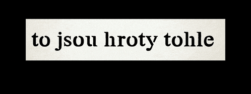 a sign that says hroty tohle with a pink circle in the middle