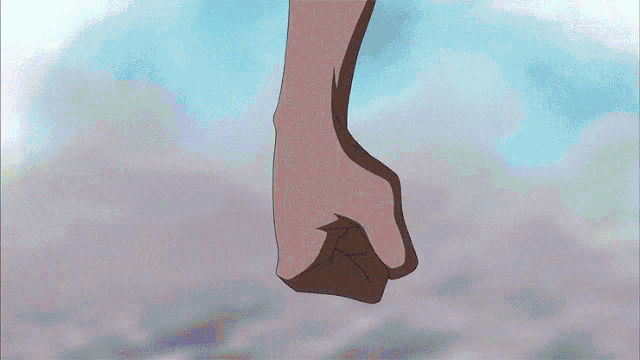 a cartoon drawing of a person 's foot with a black stain on it