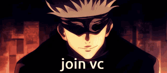 a picture of a man with the words join vc written on it