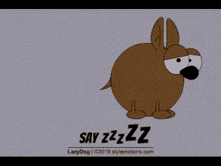 a cartoon of a rabbit with the words say zzz zz on the bottom