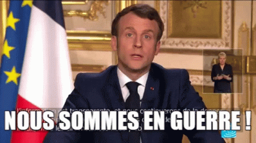 Macron Guerre GIF - Macron Guerre Emmanuel Macron GIFs