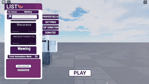a screenshot of a video game called list