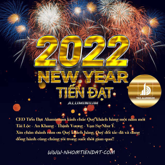 a poster that says 2022 new year on it