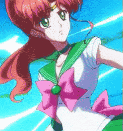 a pixelated image of a girl in a sailor suit