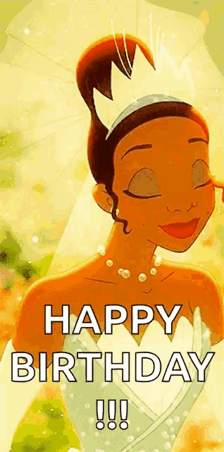 princess tiana from the princess and the frog is wearing a wedding dress and a crown .