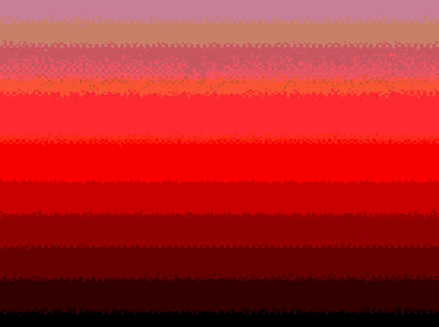 a pixel art of a red background with a border