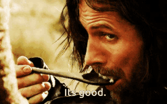 Aragorn Stew Its Good GIF - Aragorn Stew Its Good GIFs