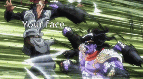 Your Face Anime GIF - Your Face Anime Fighting GIFs