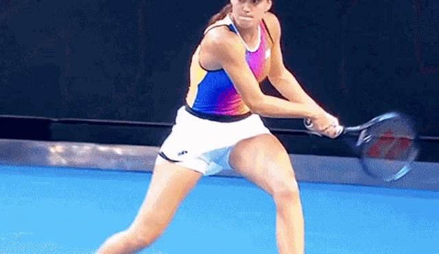 Sorana Cirstea Backhand GIF - Sorana Cirstea Backhand Tennis GIFs