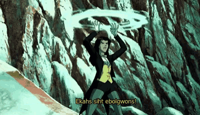 a cartoon character says ekahs siht ebolgwons