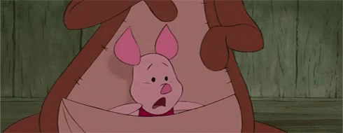 Piglet Scared GIF - Piglet Scared Frightened GIFs