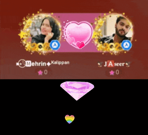 a picture of mehrin kalippan and jaseer