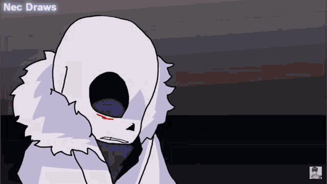 a drawing of a skeleton with nec draws on the bottom