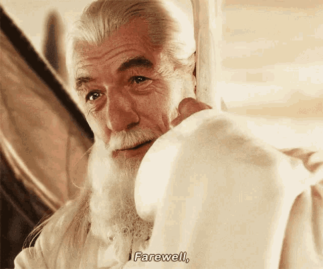 Lord Of The Rings Gandalf GIF - Lord Of The Rings Gandalf Farewell GIFs