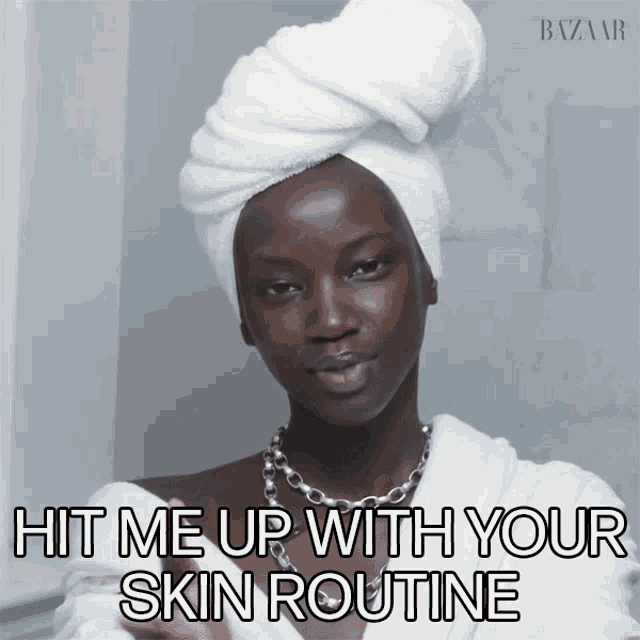 Hit Me Up With Your Skin Routine Harpers Bazaar GIF - Hit Me Up With Your Skin Routine Harpers Bazaar Whats Your Skin Routine GIFs
