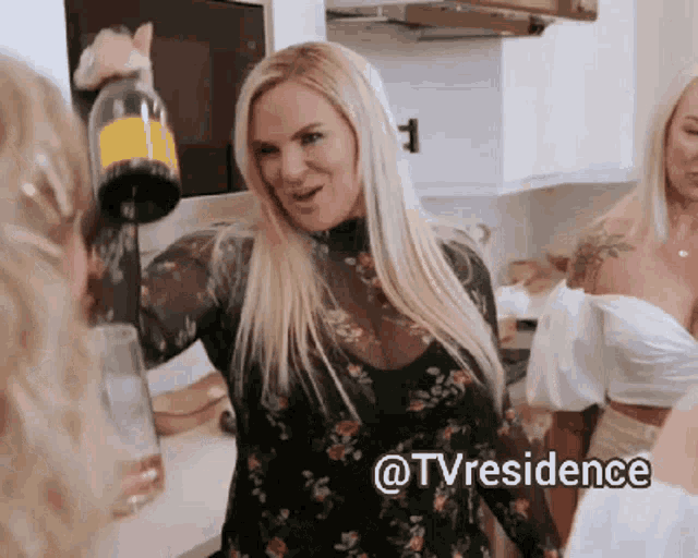 Heather Champagne GIF - Heather Champagne Drinking GIFs