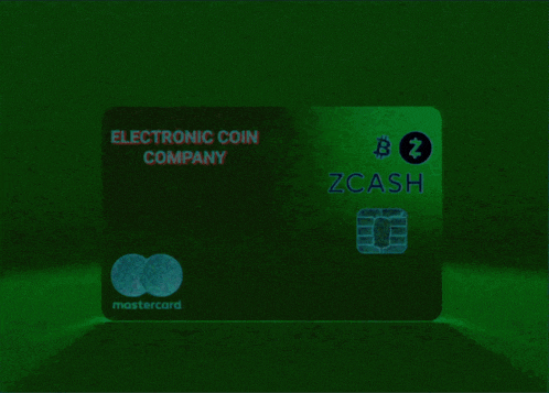 a green electronic coin company zcash mastercard card