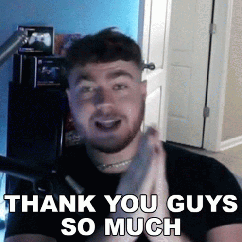 Thank You Guys So Much Superevan GIF - Thank You Guys So Much Superevan Tysm GIFs