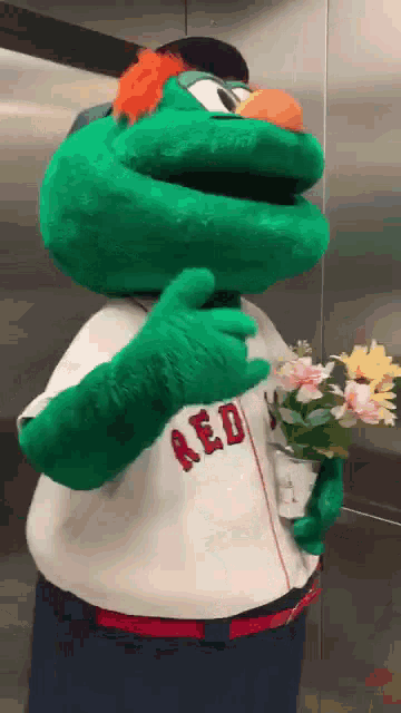 Boston Red Sox Wally The Green Monster GIF - Boston Red Sox Wally The Green Monster Date GIFs