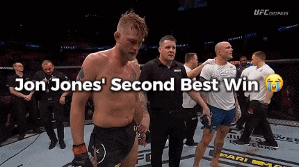 jon jones ' second best win is displayed in a video