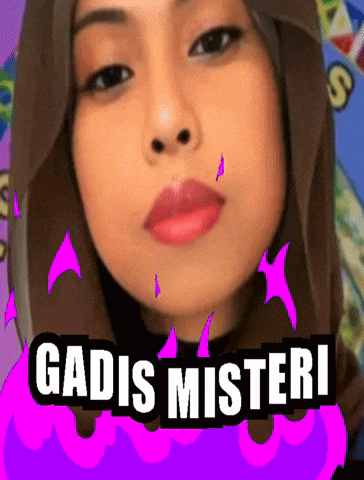 a picture of a woman with the words gadis misteri written below her