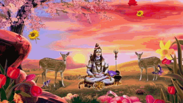 Lord Shiva Nature GIF - Lord Shiva Nature Deer GIFs