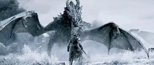 Roaring Dragon - The Elder Scrolls V: Skyrim GIF - Skyrim The Elder Scrolls Dragon Roar GIFs