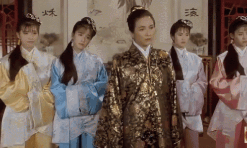 a group of women are dressed in traditional chinese clothing