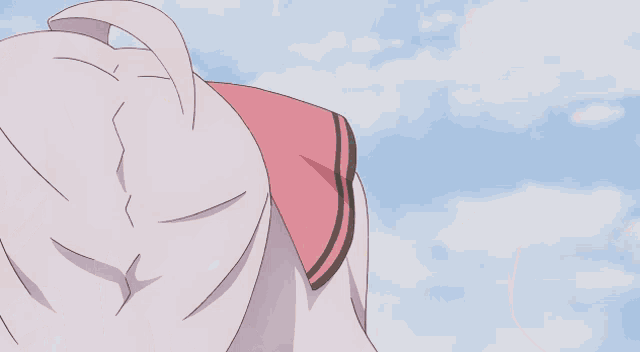 a girl with a pink bow on her head is making a funny face with her mouth open